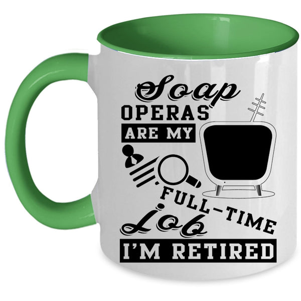 Cool Gift For Grandparent Coffee Mug, I'm Retired Accent Mug