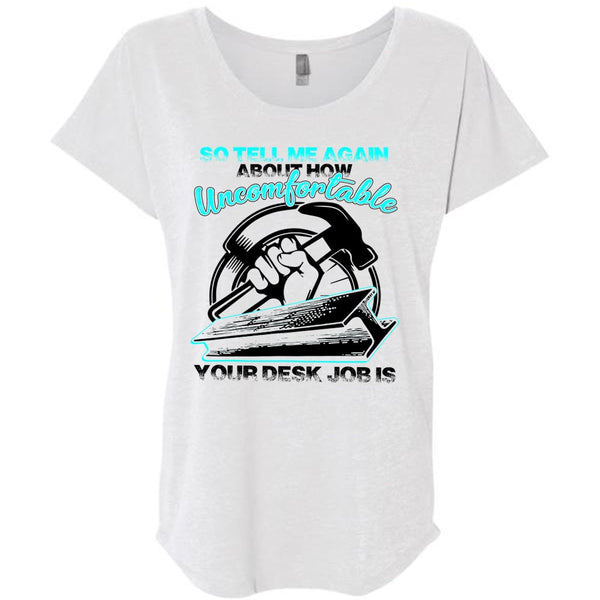 Uncomfortable Your Desk Job Is T Shirt, I Love Ironworker T Shirt, Awesome T-Shirts