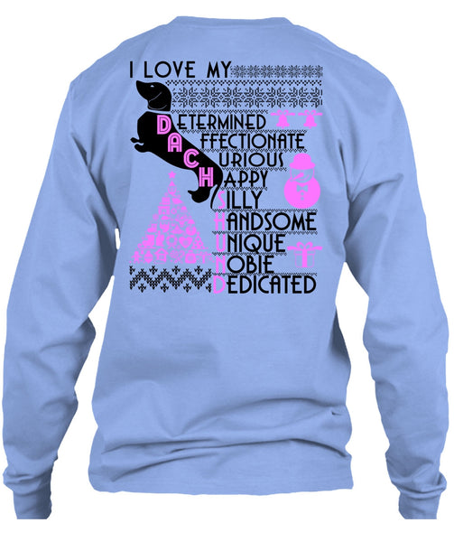 I Love My Dachshund T Shirt, I Love My Dog T Shirt