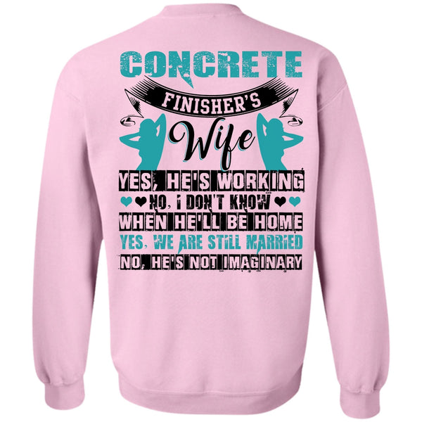 I Love Wife T Shirt, Concrete Finisher's Wife Sweatshirt