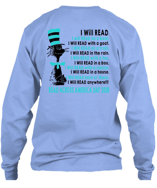 The Cat in the Hat T Shirt, I Will Read With A Mouse T Shirt, Read Across America Day 2018 T Shirt
