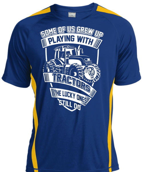 Playing With Tractors T Shirt, Being A Trucker T Shirt, Cool Shirt