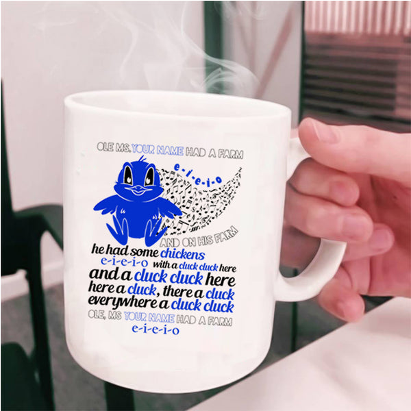 He Had Some Chickens Coffee Mug, Cute Farmer Cup