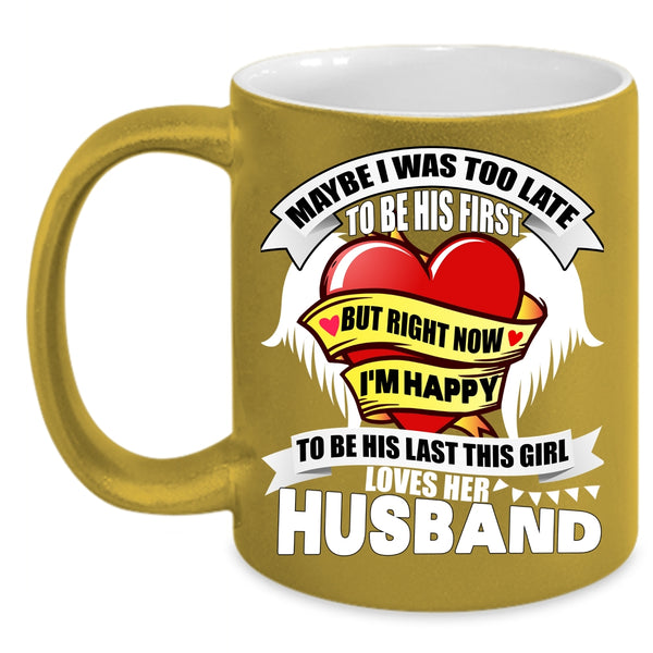 This Girl Loves Her Husband Coffee Mug, Cute Wedding Coffee Cup