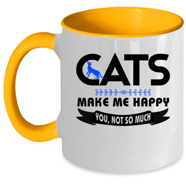 Cats Make Me Happy Mug, Cute Cats Cup