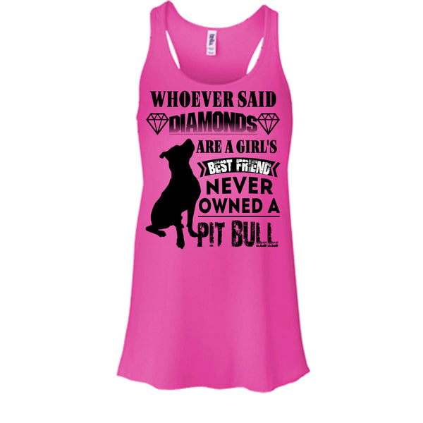 Diamonds Are A Girl's T Shirt, Coolest Pit Bull T Shirt, Awesome t-shirts