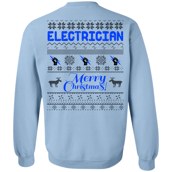 Winter Holiday T Shirt, Electrician Merry Christmas Sweatshirt