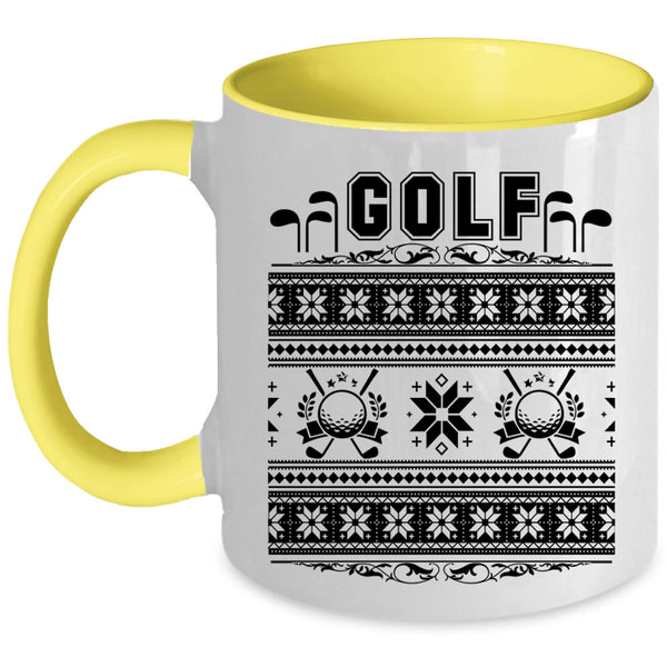 Christmas Gift For Golfer Coffee Mug, Golf Accent Mug