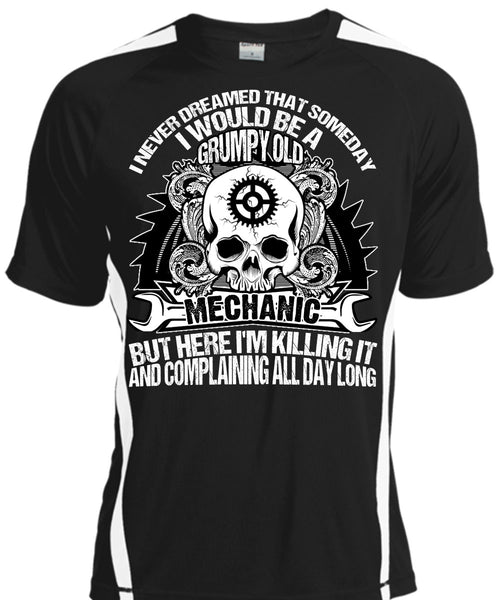 A black t-shirt with the shopify logo