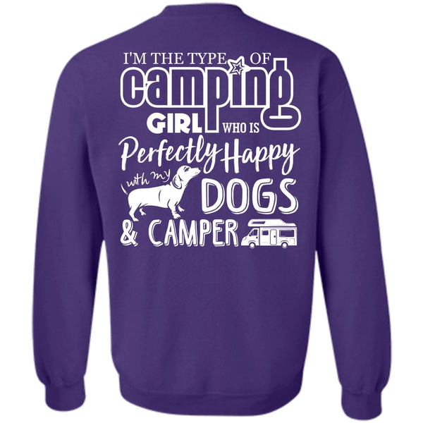 Dogs And Camper T Shirt, I Love Camping Sweatshirt