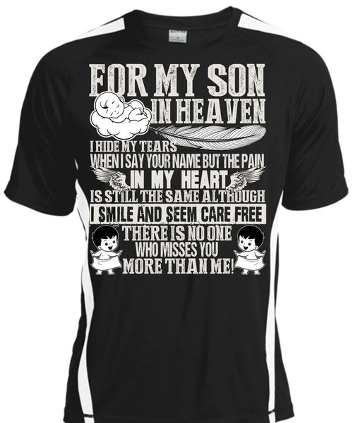 A black t-shirt with the shopify logo