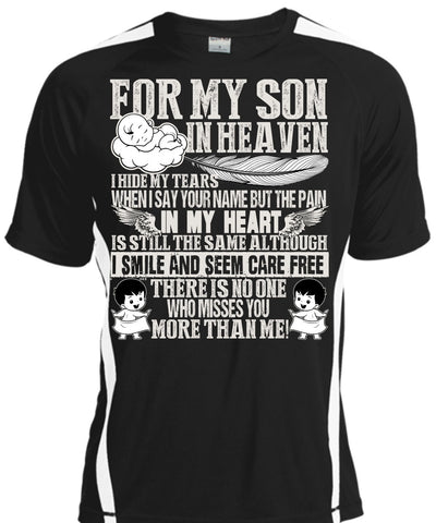 A black t-shirt with the shopify logo