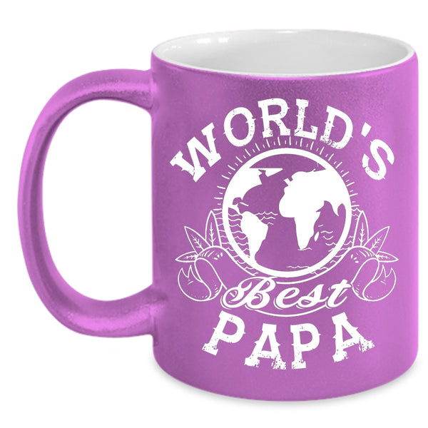 World's Best Papa Coffee Mug, Awesome Gift For Papa Coffee Cup