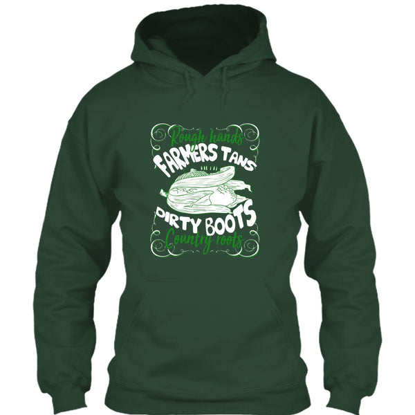 Rough Hands Farmers Tans T Shirt, Dirty Boots Country Roots T Shirt