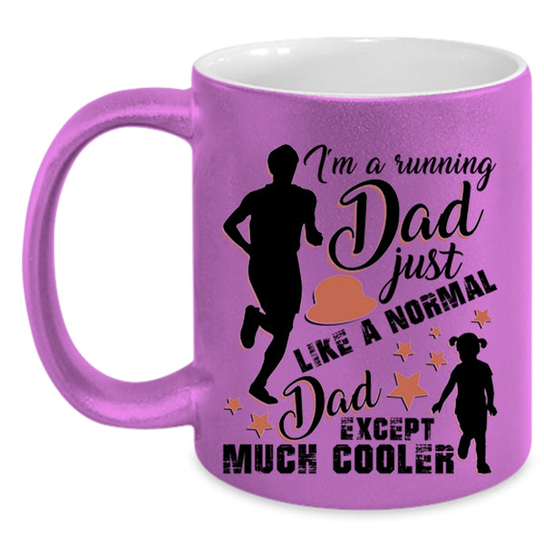 Cool Running Dad Coffee Mug, I'm A Running Dad Accent Mug