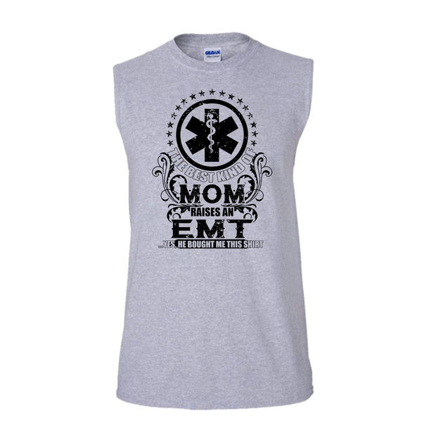 The Best Kind Of Mom T Shirt, Coolest EMT Mom Tank Top (Men's Cotton Sleeveless)