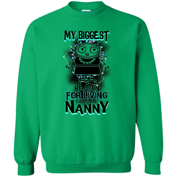Coolest Nanny Ever T Shirt, My Biggest Reason For Living Sweatshirt