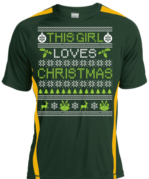 This Girl Loves Christmas T Shirt, Funny Winter T Shirt, Cool Shirt