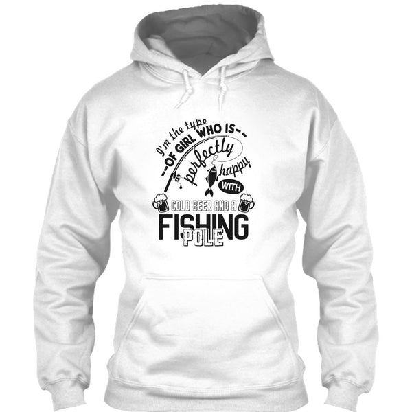 Pretty Happy With Cool Beer T Shirt, Coolest Fishing Lover T Shirt