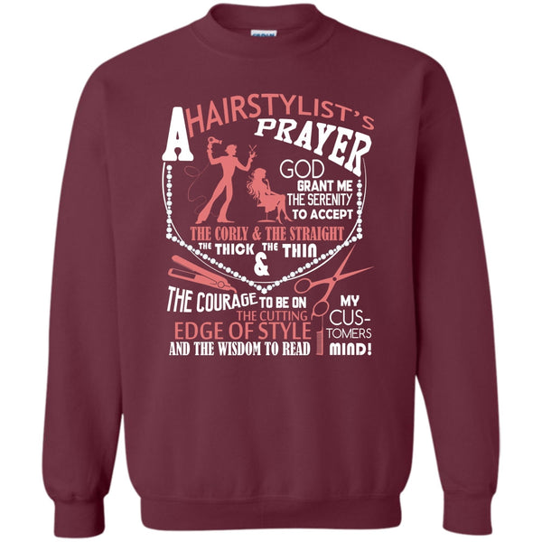Hair Stylist's Prayer T Shirt, Coolest Hair Stylist Sweatshirt