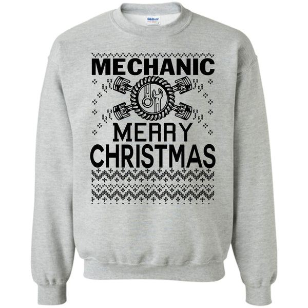 Merry Christmas Gift T Shirt, Mechanic Merry Christmas Sweatshirt