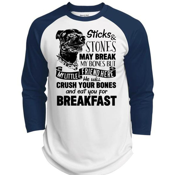 You For Breakfast T Shirt, I Love Pit Bull T Shirt, Awesome T-Shirts  (Polyester Game Baseball Jersey)