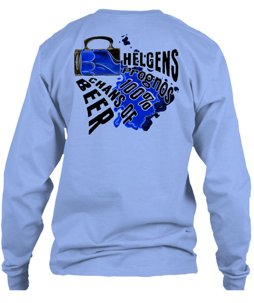 Helgens Prognos 100% Chans Of Beer T Shirt, I Love Beer T Shirt