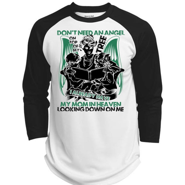 A black t-shirt with the shopify logo