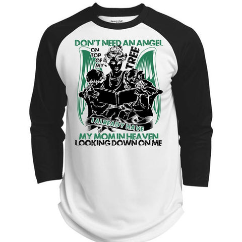 A black t-shirt with the shopify logo