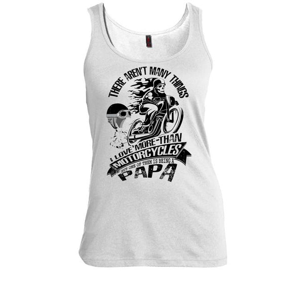 I Love More-Than Motorcycles T Shirt, Coolest Biking Papa Tank Top