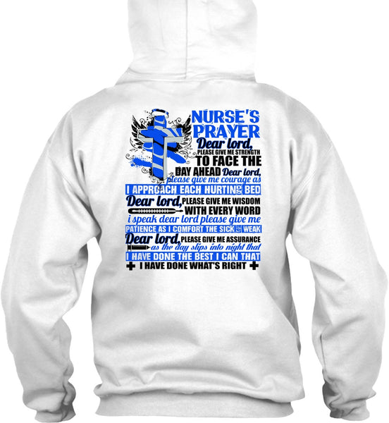 Nurse's Prayer T Shirt, I Love Nursing T Shirt