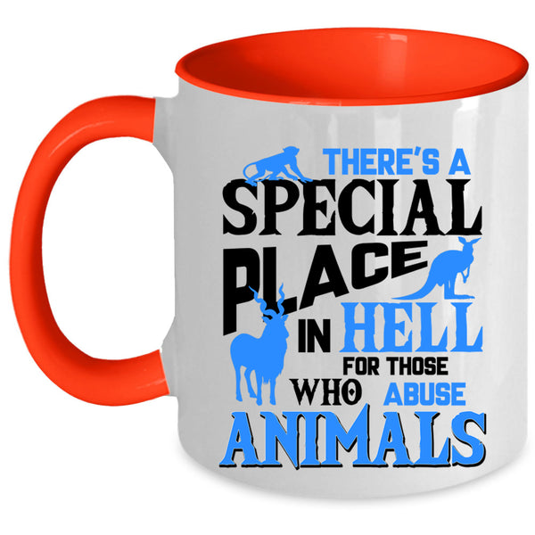 Abuse Animals Coffee Mug, There's A Special Place Accent Mug