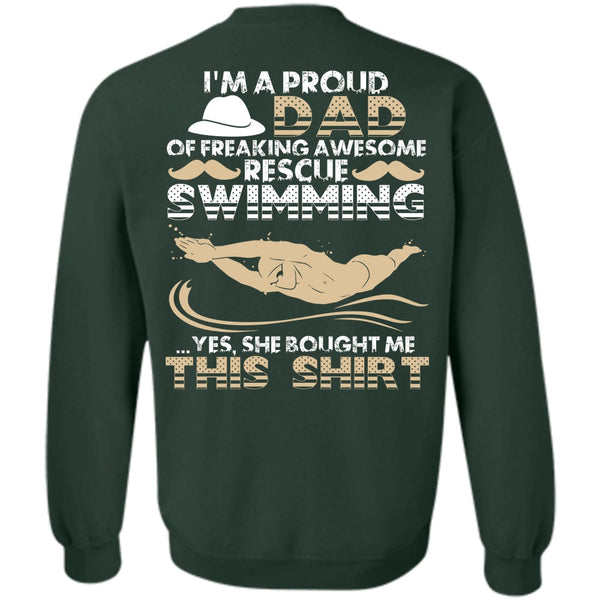 I Love Swimming T Shirt, Rescue Swimming Sweatshirt