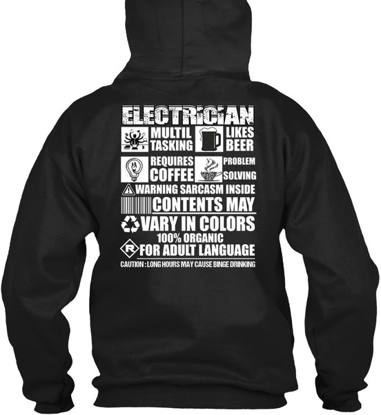 Electrician Multi-tasking T Shirt, Likes Beer T Shirt
