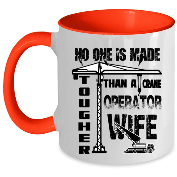 Cool Just Married Coffee Mug, Crane Operator Wife Accent Mug