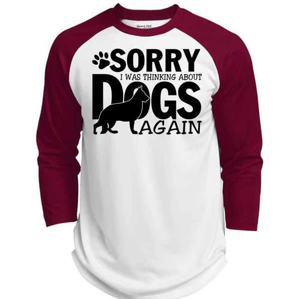 I Was Thinking About Dogs Again T Shirt, I Love My Dog T Shirt, Awesome T-Shirts  (Polyester Game Baseball Jersey)