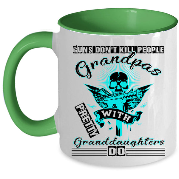 Cool Grandpas Coffee Mug, Grandpas With Pretty Granddaughters Accent Mug