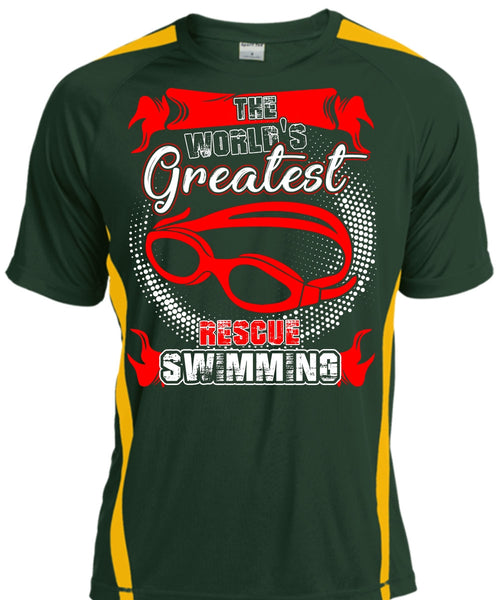 The World's Greatest Rescue Swimming T Shirt, Being A Swimmer T Shirt, Cool Shirt