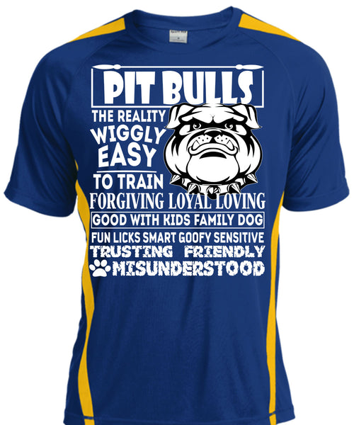 Pit Bulls The Reality Wiggly Easy T Shirt, Good With Kids Family Dog T Shirt, Cool Shirt