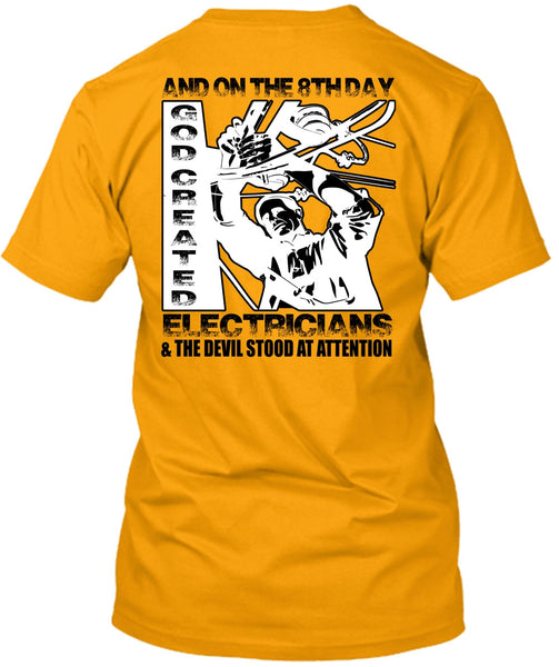 God Created Electricians T Shirt, I Love Electrician T Shirt