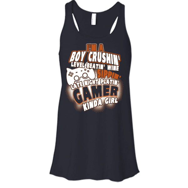 I'm A Boy Crushin' T Shirt, Gamer Kinda Girl Tank Top