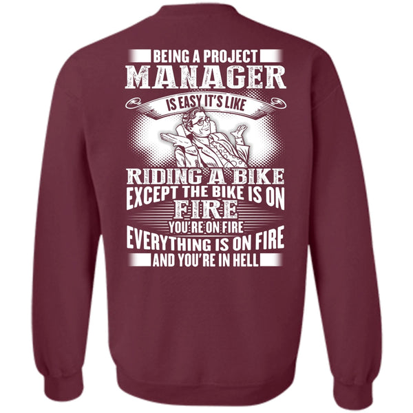 Riding A Bike T Shirt, I Love Manager Sweatshirt