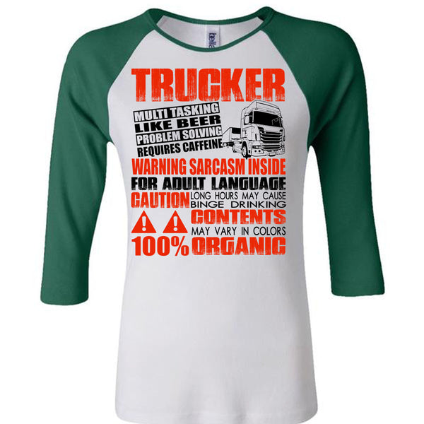 Trucker Multitasking Like Beer T Shirt, Adult Language T Shirt, Awesome T-Shirts