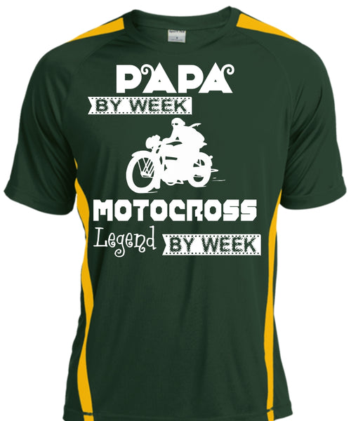 Papa By Week Motocross Legend By Week T Shirt, Father's Day T Shirt