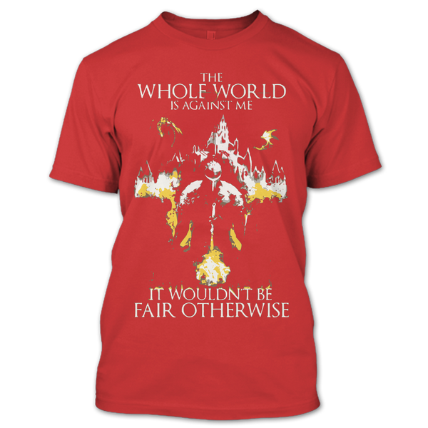 A black t-shirt with the shopify logo