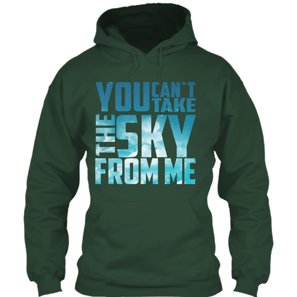 A black t-shirt with the shopify logo