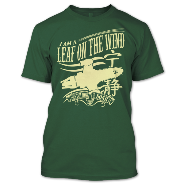 A black t-shirt with the shopify logo