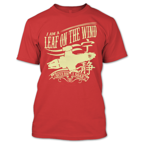 A black t-shirt with the shopify logo