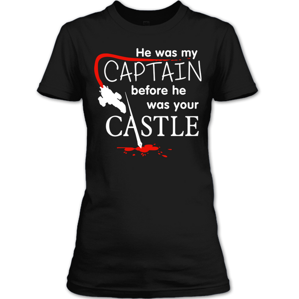 A black t-shirt with the shopify logo