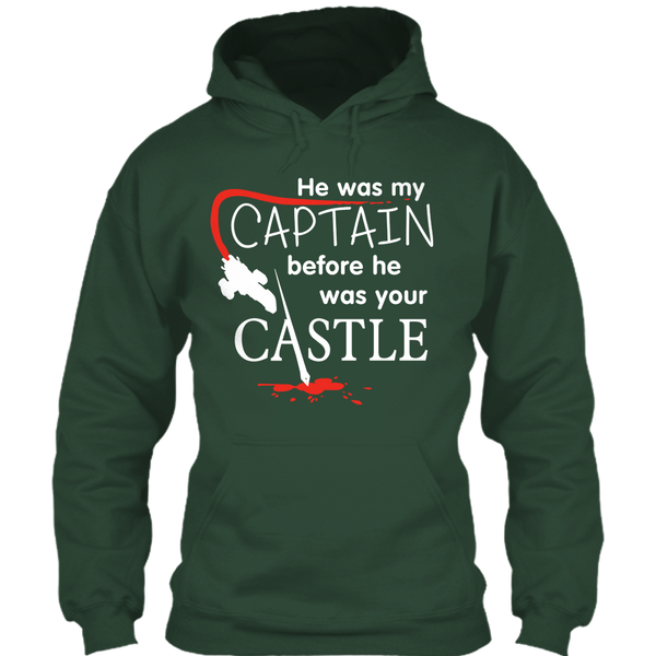 A black t-shirt with the shopify logo